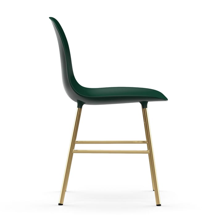 Silla Form patas latón, verde Normann Copenhagen