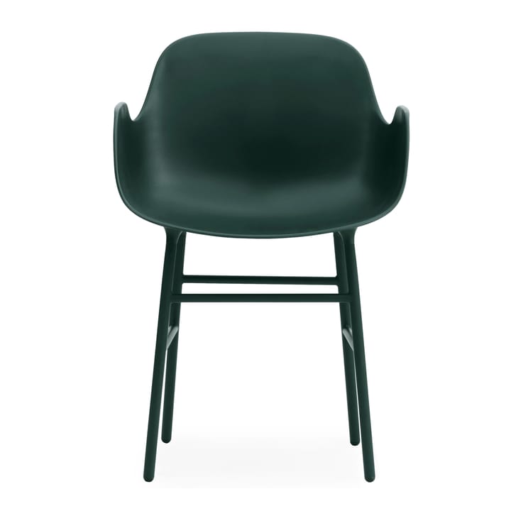 Silla reposabrazos con patas de metal Form, Verde Normann Copenhagen