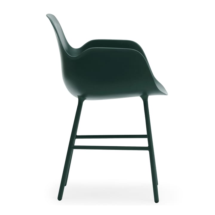 Silla reposabrazos con patas de metal Form, Verde Normann Copenhagen