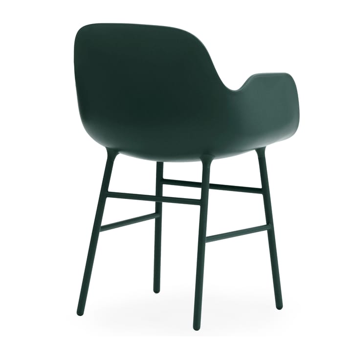 Silla reposabrazos con patas de metal Form, Verde Normann Copenhagen