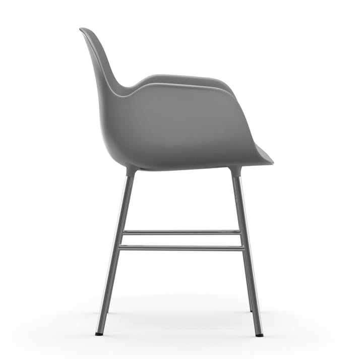 Sillón Form patas cromadas, Gris Normann Copenhagen