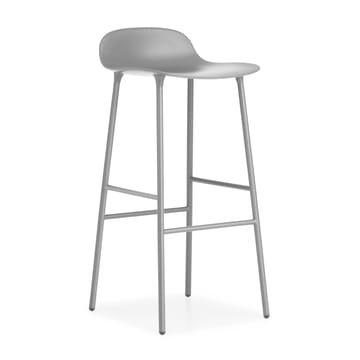 Taburete de bar con patas de metal Form 75 cm - gris - Normann Copenhagen