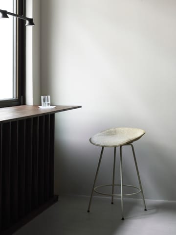 Taburete de bar Mat Barstool 65 cm - Seaweed-black steel - Normann Copenhagen