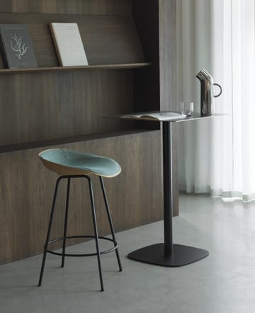 Taburete de bar Mat Barstool 65 cm - Seaweed-black steel - Normann Copenhagen