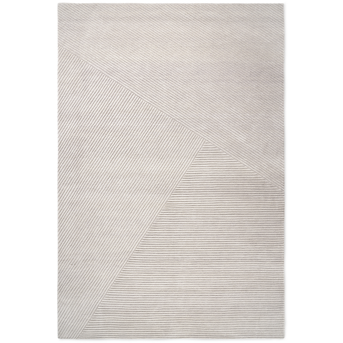 Alfombra Row grande 200x300 cm, Gris claro