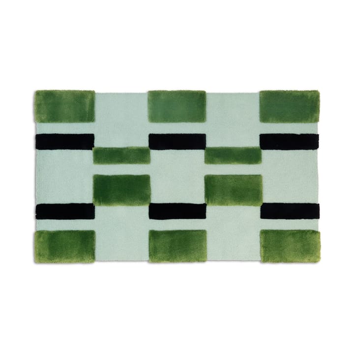 Alfombra ODC Segment Rug Collection Irregular - Green-mint-black, 120x200 cm - Ogeborg