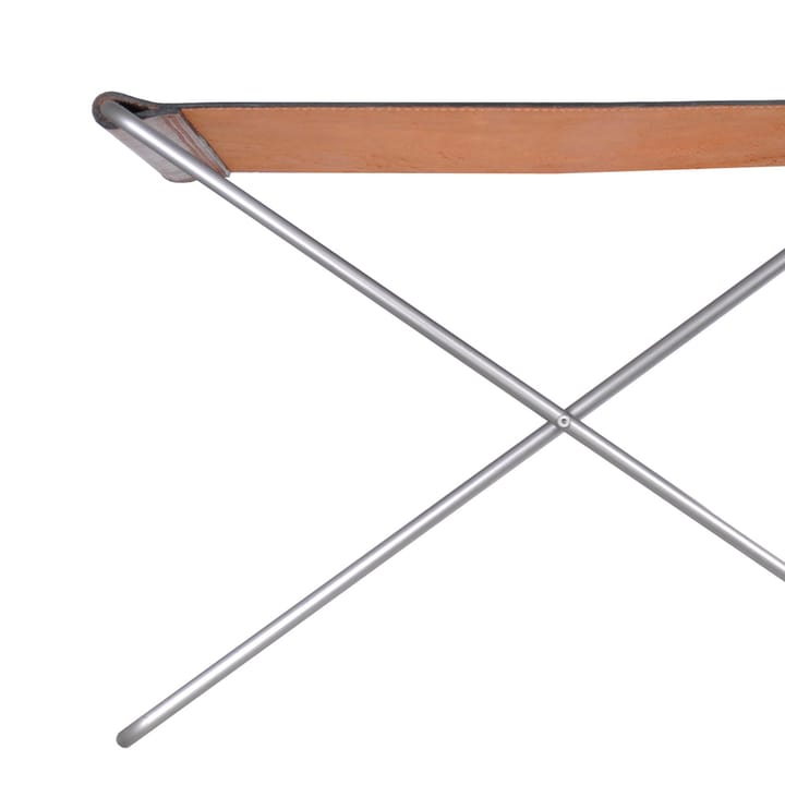 Taburete OX Stool - cuero coñac, acero inoxidable - OX Denmarq