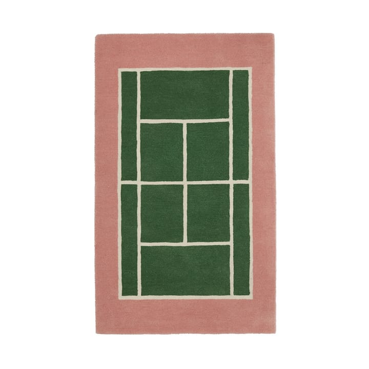 Alfombra Tennis - Green-rose, 88x150 cm - OYOY