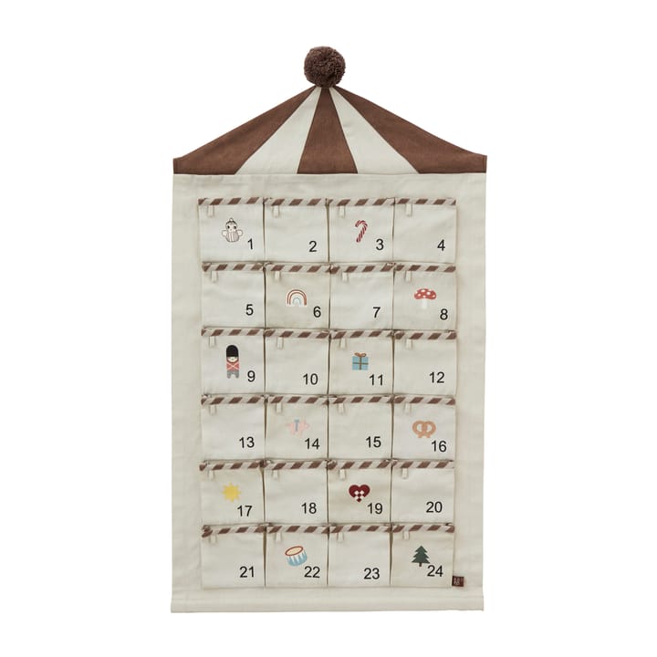 Calendario de navidad Circus Christmas 50x85 cm - Beige-brown - OYOY