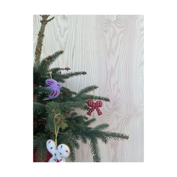 Colgante decorativo bow navideñas 3 piezas - Cherry red-offwhite-blue - OYOY