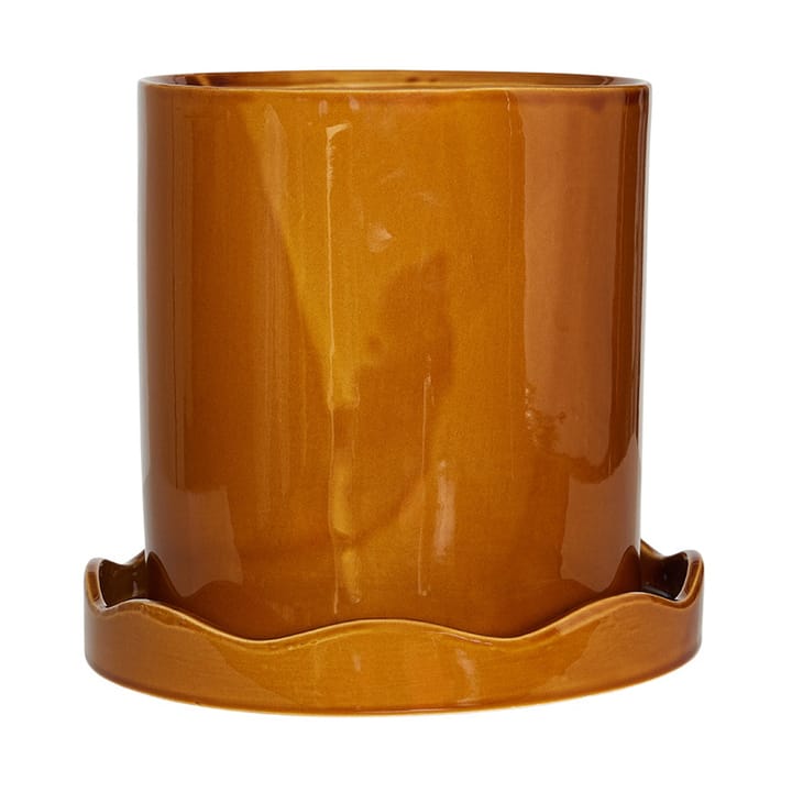 Maceta con base Nami medium Ø21,5 cm  - Amber - OYOY