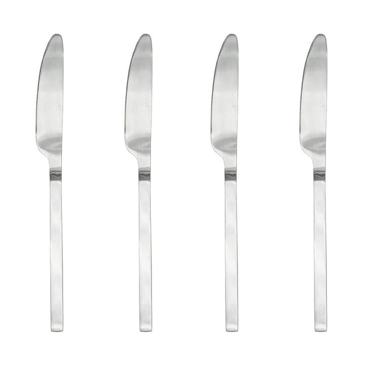 Set de cuchillos Yuka, 4-pack - Brushed Steel - OYOY