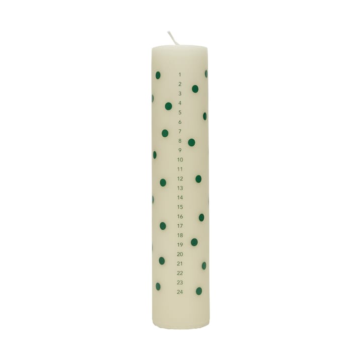 Vela de calendario Polka - Offwhite-green - OYOY