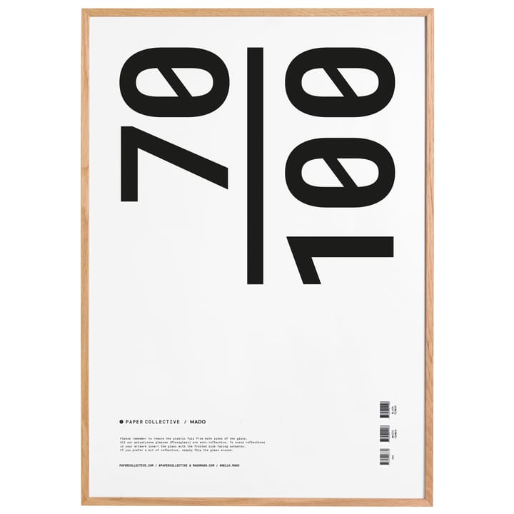 Marco Paper Collective plexiglás-roble - 70x100 cm - Paper Collective