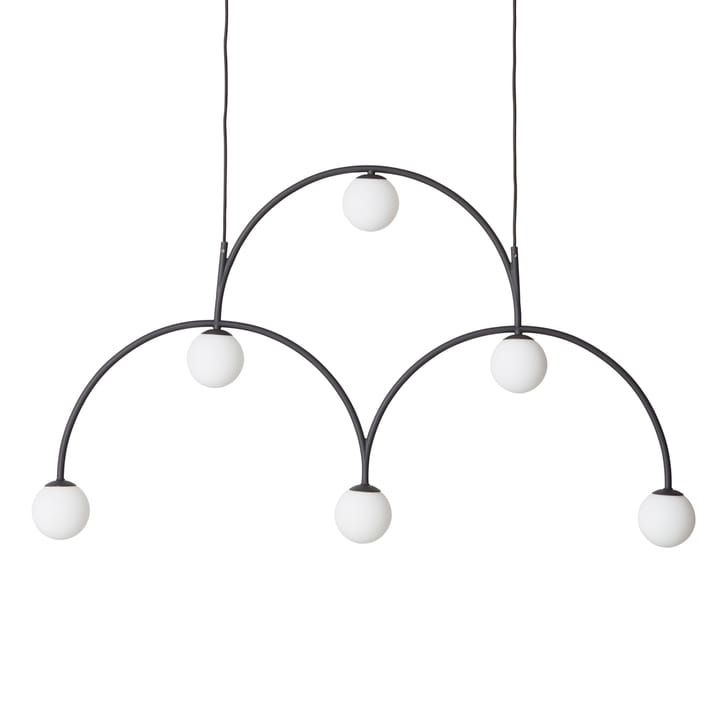 Lámpara de techo Bounce 116 - negro-vidrio opal - Pholc