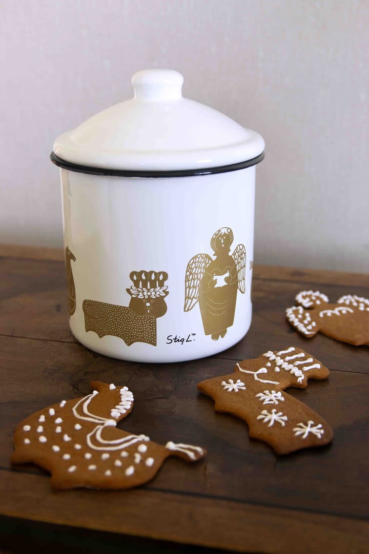 Bote Stig L Gingerbread - Blanco-oro - Pluto Design