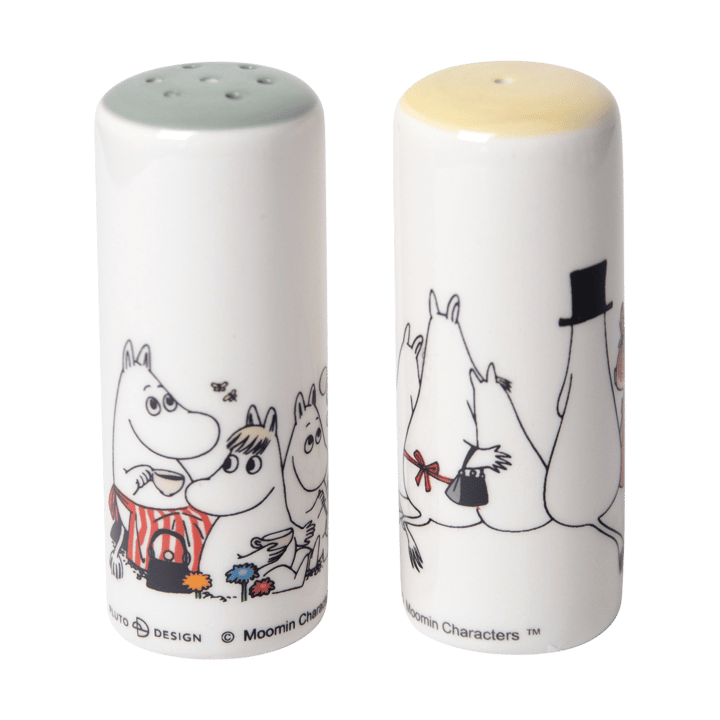 Salero & pimentero Moomin love - Vit-multi - Pluto Design