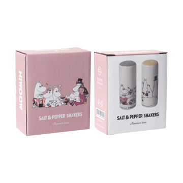 Salero & pimentero Moomin love - Vit-multi - Pluto Design