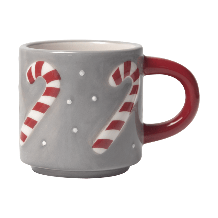 Taza Candy cane - Gris-blanco-rojo - Pluto Design