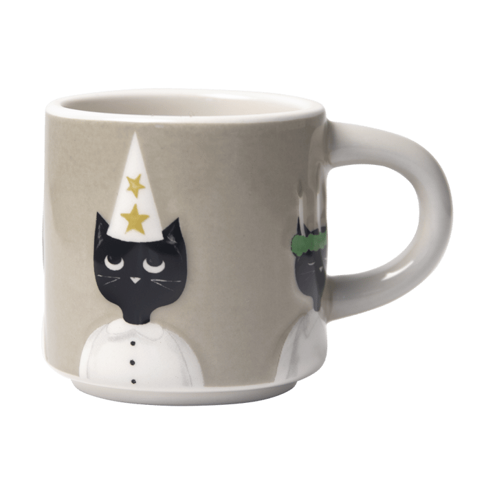 Taza Christmas cats - Gris-blanco-negro - Pluto Design