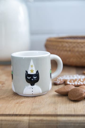 Taza Christmas cats - Gris-blanco-negro - Pluto Design