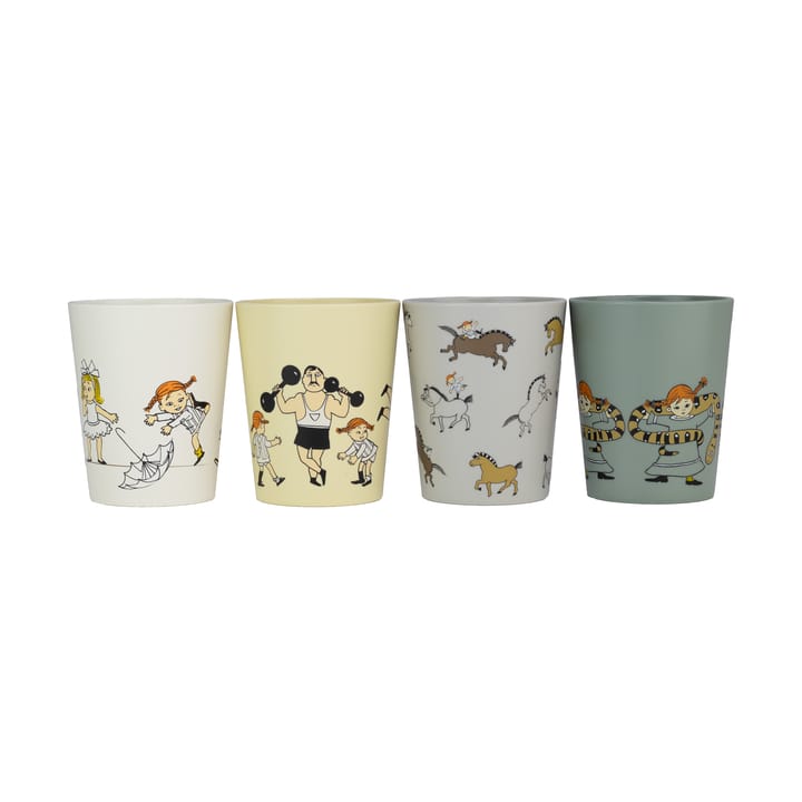 Set de 4 tazas de colección Pippi Cirkus 15 cl - Multi - Rätt Start