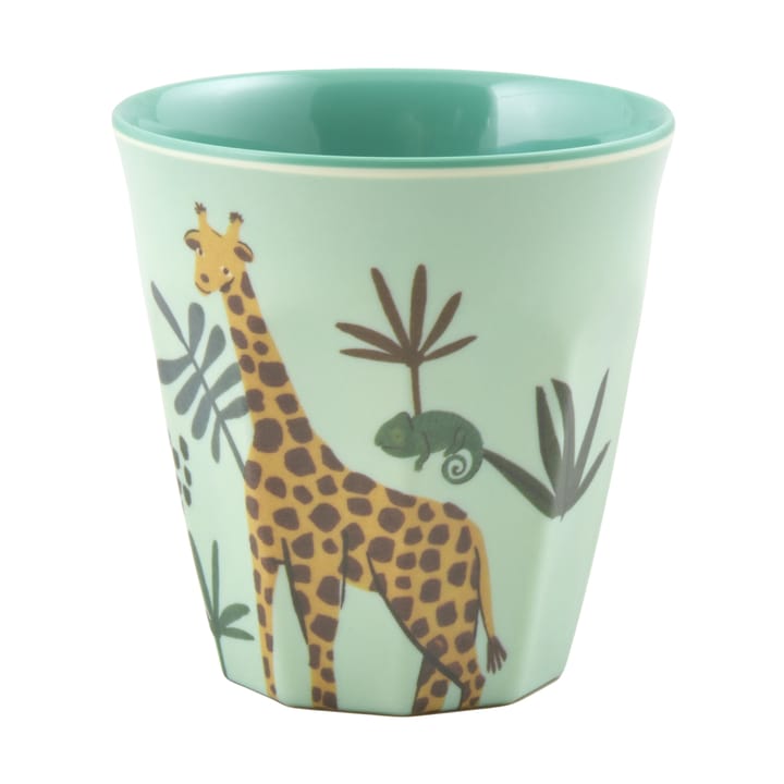 Taza infantil Rice melamina, Animal de la jungla azul RICE