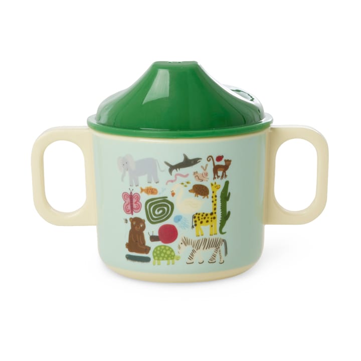 Taza infantil Rice wildlife con dos asas 25 cl - Mint - RICE