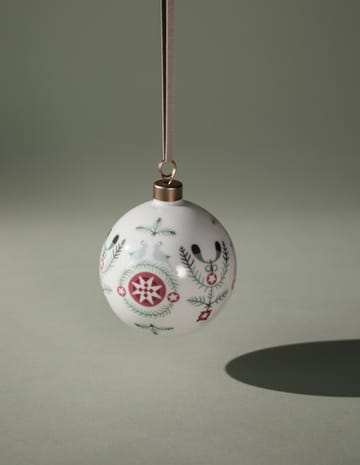 Bola de navidad Swedish Grace Winter Ø8 cm - Blanco
 - Rörstrand