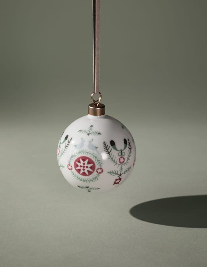 Bola de navidad Swedish Grace Winter Ø8 cm, Blanco
 Rörstrand