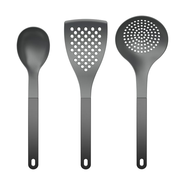 Utensilios de cocina Optima 2, 3 piezas - Nylon negro - Rosti