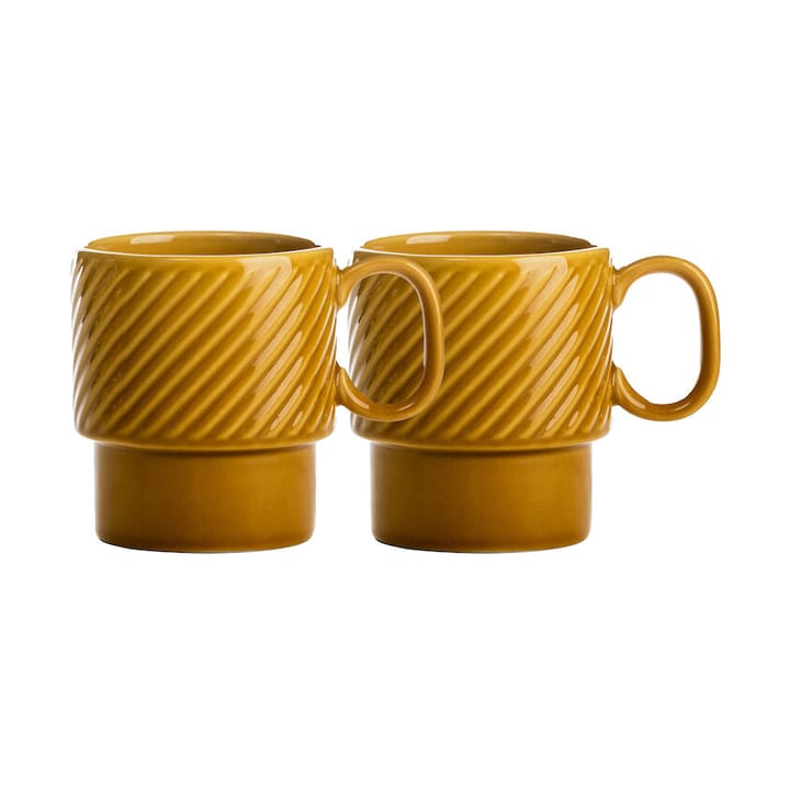 2 Tazas de café Coffee & More - Amarillo - Sagaform