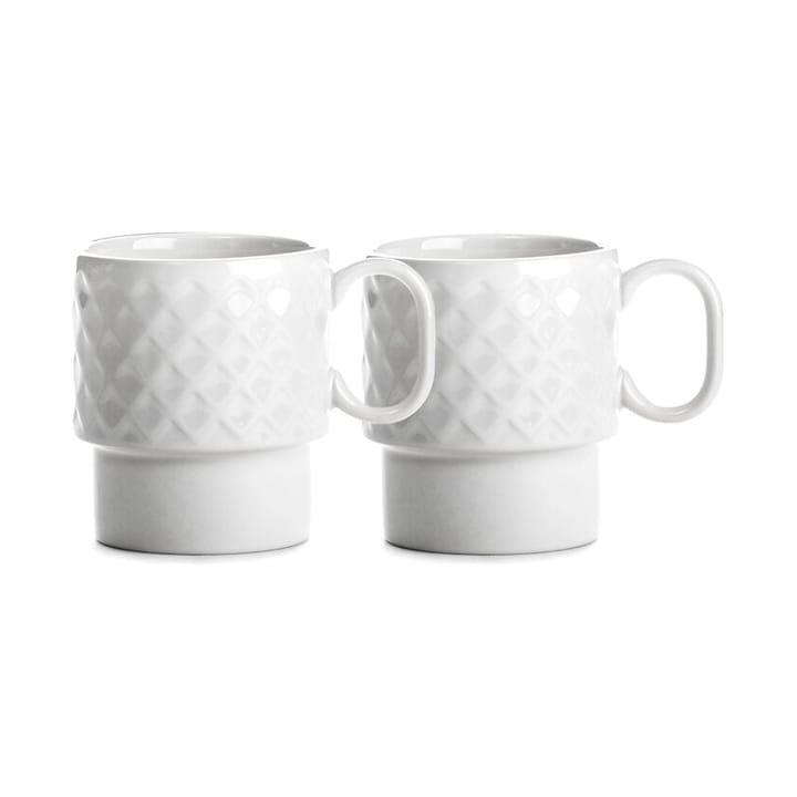 2 Tazas de café Coffee & More - Blanco - Sagaform