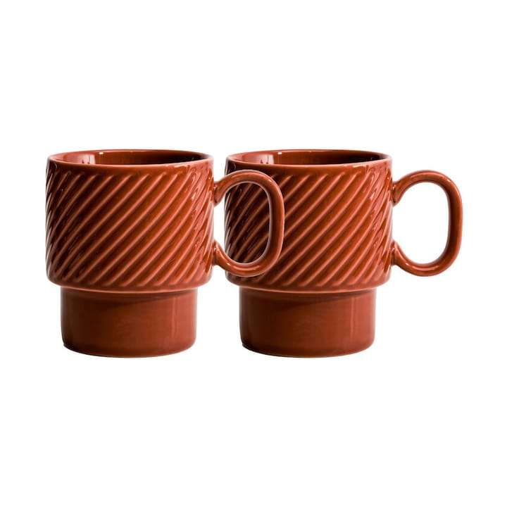 2 Tazas de café Coffee & More - Terracota - Sagaform