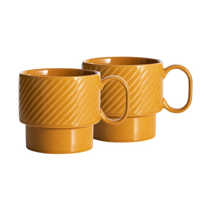 2 Tazas de té Coffee & More - Amarillo - Sagaform