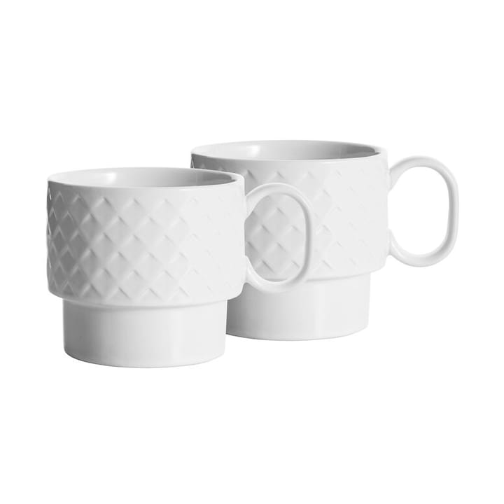 2 Tazas de té Coffee & More, Blanco Sagaform