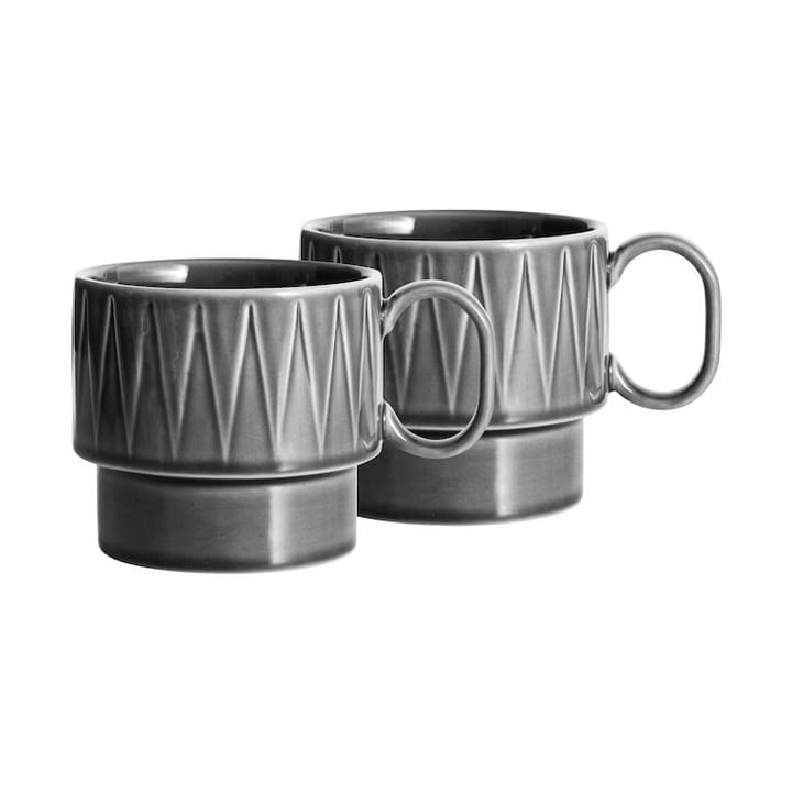 2 Tazas de té Coffee & More - Gris - Sagaform