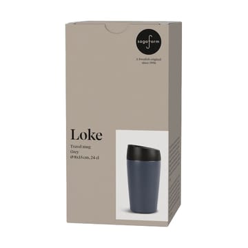 Taza para coche Loke 24 cl - Gris - Sagaform