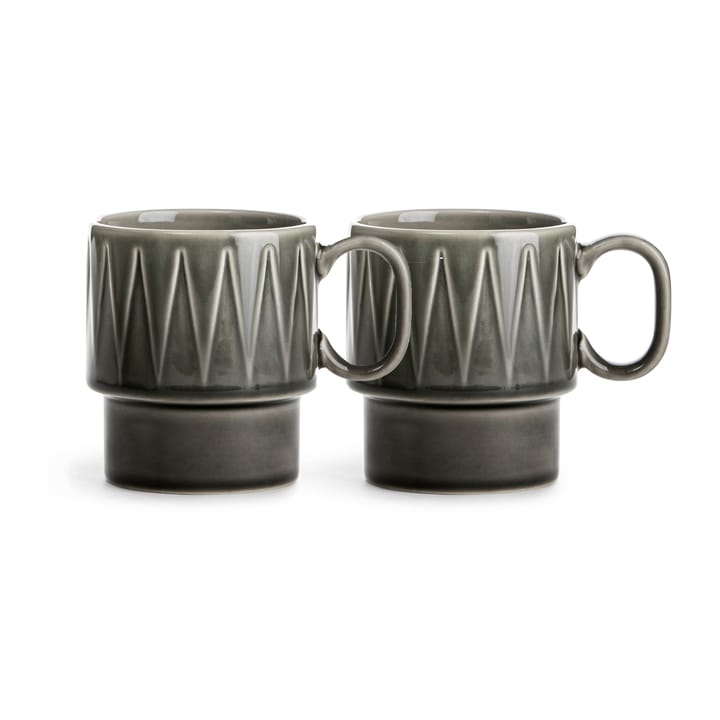 Tazas de café Coffee & More, 2-pack - Gris - Sagaform