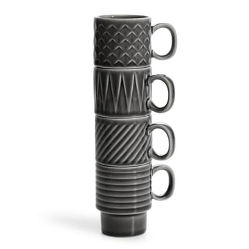 Tazas espresso Coffee & More, 4-pack - gris - Sagaform