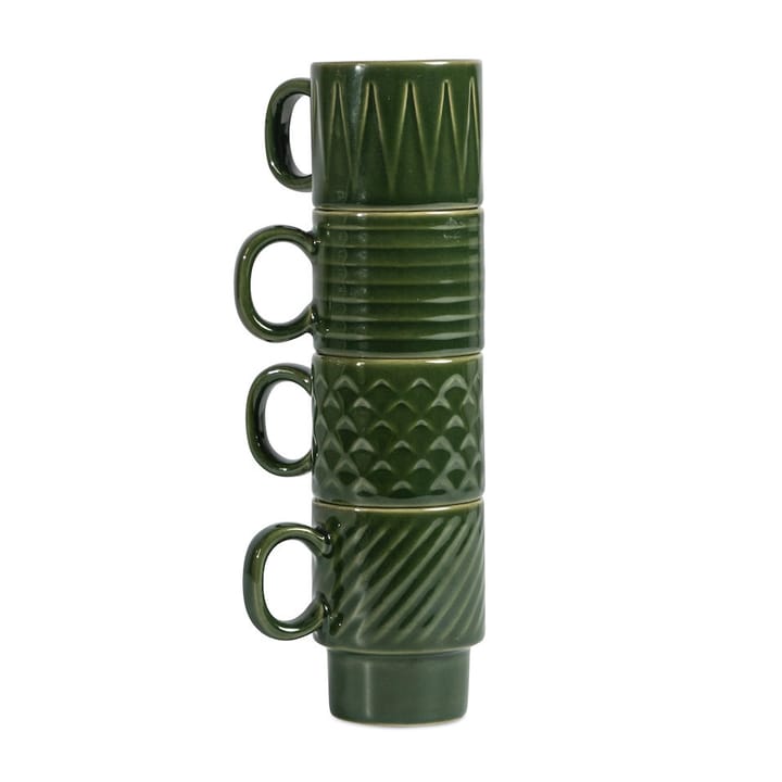 Tazas espresso Coffee & More, 4-pack - verde - Sagaform