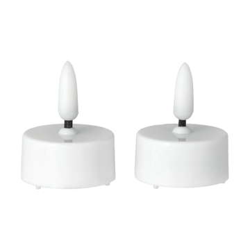 2 Velas LED Bright Ø3,8 cm - White - Scandi Essentials