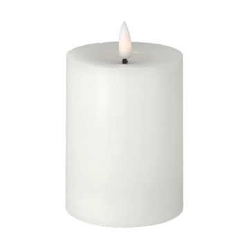 Vela gruesa LED Bright Melt 12,5 cm - blanco - Scandi Essentials