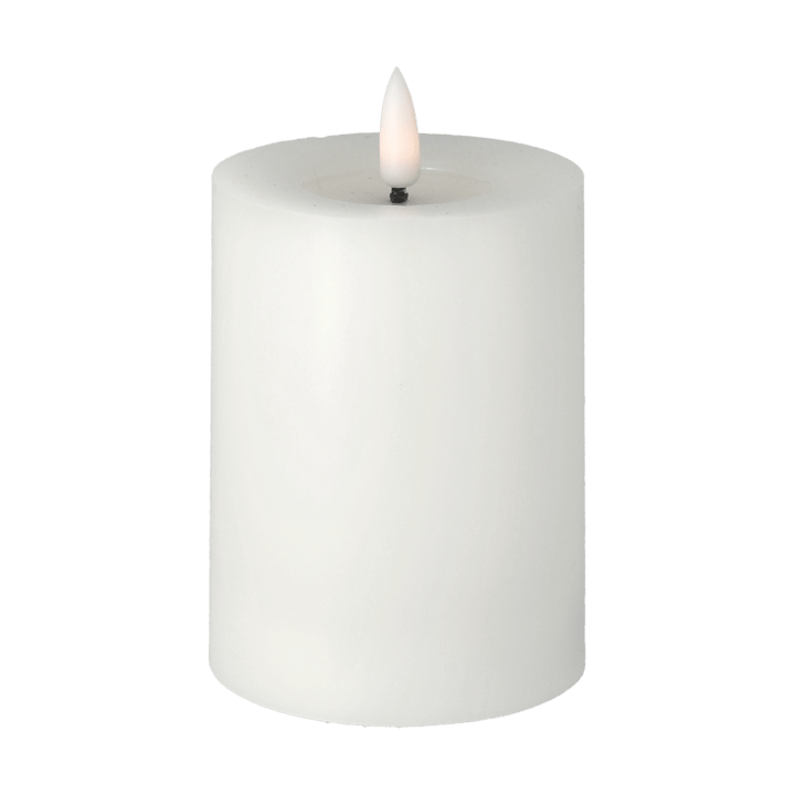 Vela gruesa LED Bright Melt 12,5 cm, blanco Scandi Essentials