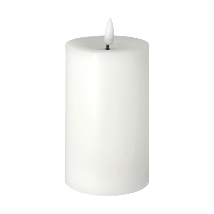 Vela gruesa LED Bright Melt 15 cm - blanco - Scandi Essentials