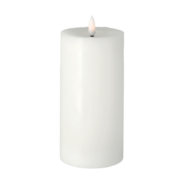 Vela gruesa LED Bright Melt 17,5 cm - blanco - Scandi Essentials