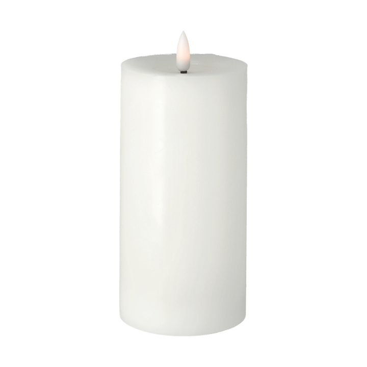 Vela gruesa LED Bright Melt 17,5 cm, blanco Scandi Essentials