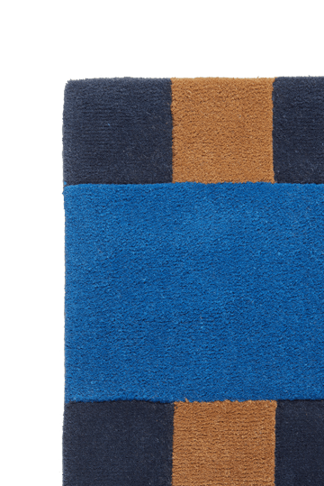 Alfombra de lana Aisles - Azul, 170x240 cm - Scandi Living