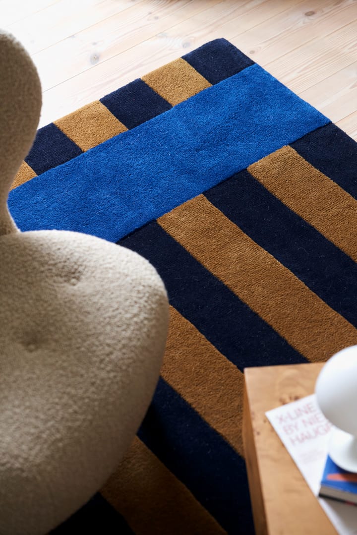 Alfombra de lana Aisles, Azul, 170x240 cm Scandi Living