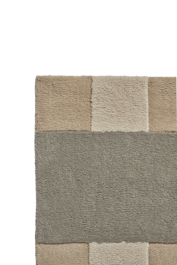 Alfombra de lana Aisles - Beige, 170x240 cm - Scandi Living